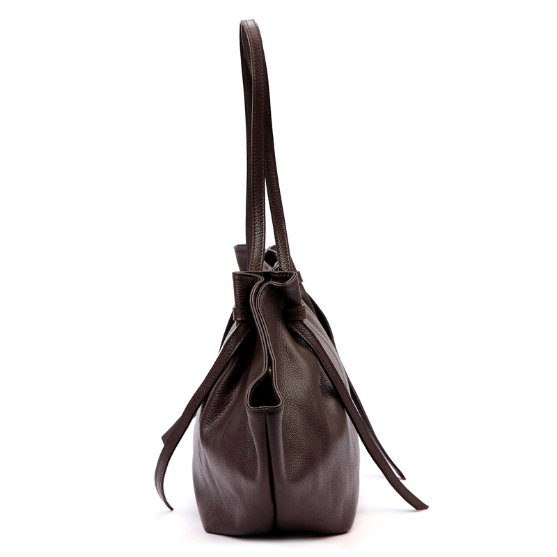 Vera Pelle damska shopperbag skóra naturalna miękka duża torebka na ramię