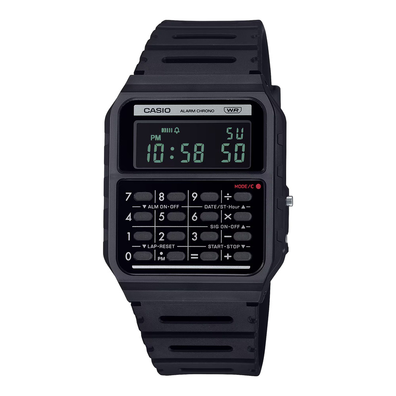 Zegarek CASIO CA-53WB-1BEF. Kwarcowy, Kolor czarny. Unisex.