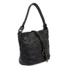 Pleciona damska torebka na ramię z kieszeniami ze skóry naturalnej VS