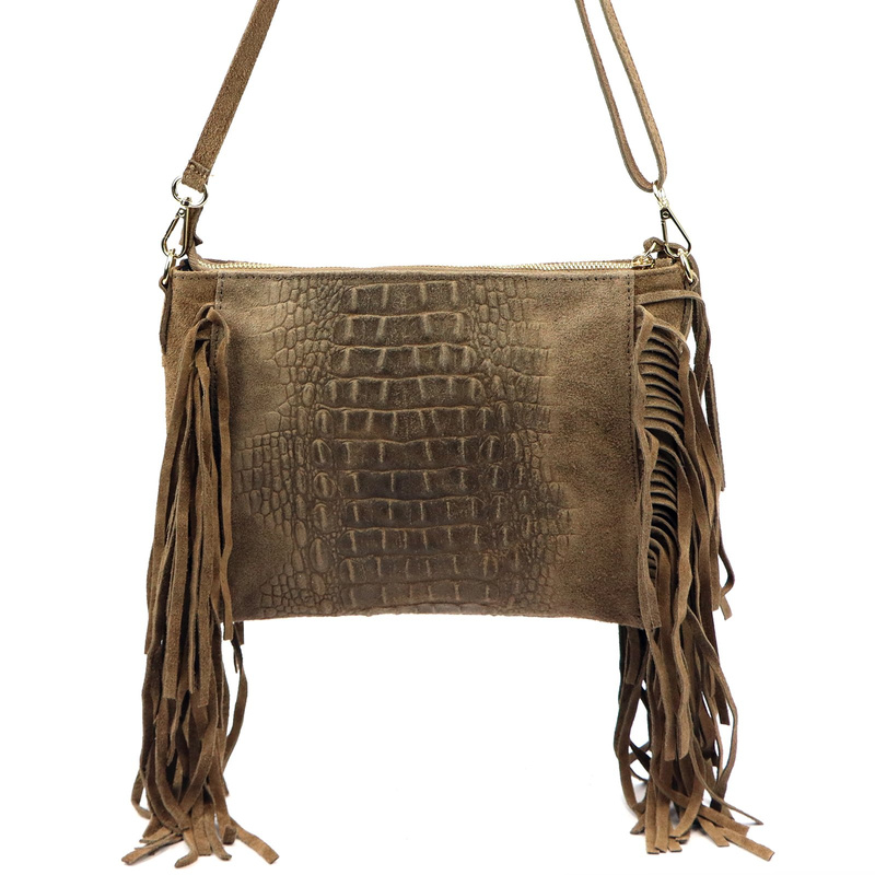 Damska torebka ze skóry naturalnej Luka 26-015 CROCO