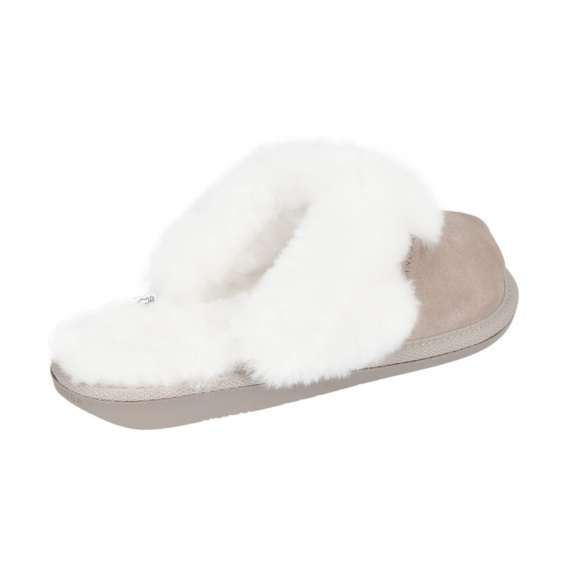 KAPCIE DAMSKIE CASHMERE BEŻOWO-BIAŁE