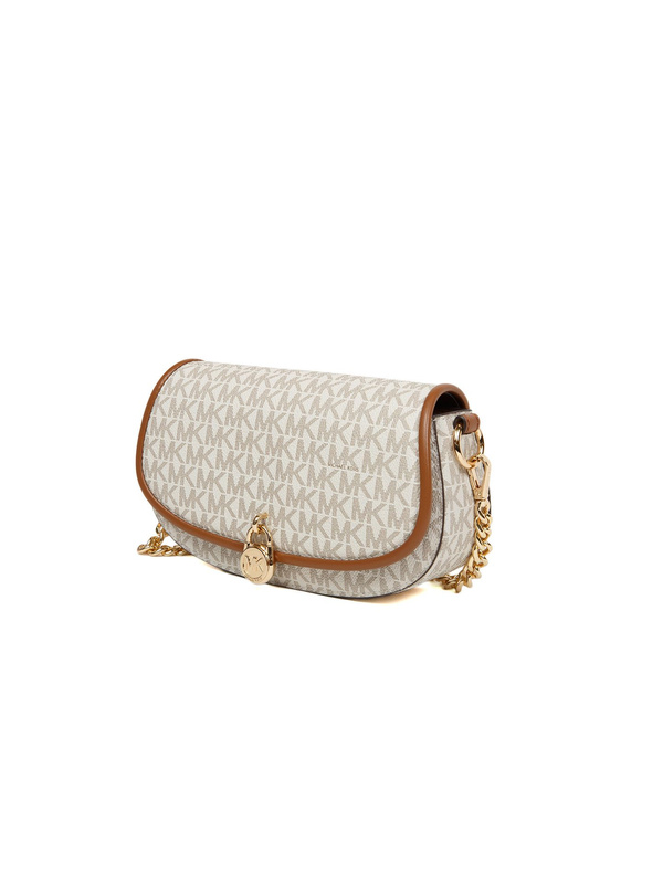 Waniliowa listonoszka Michael Kors 35F5GIMC1B z PVC