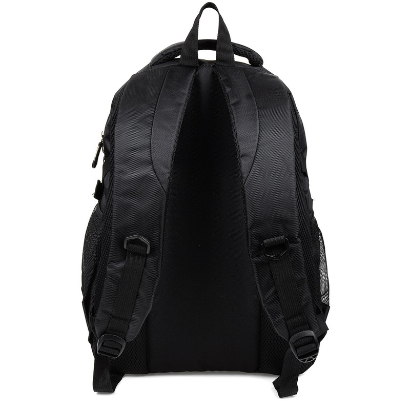 Czarny plecak sportowy miejski trekkingowy wytrzymały T15