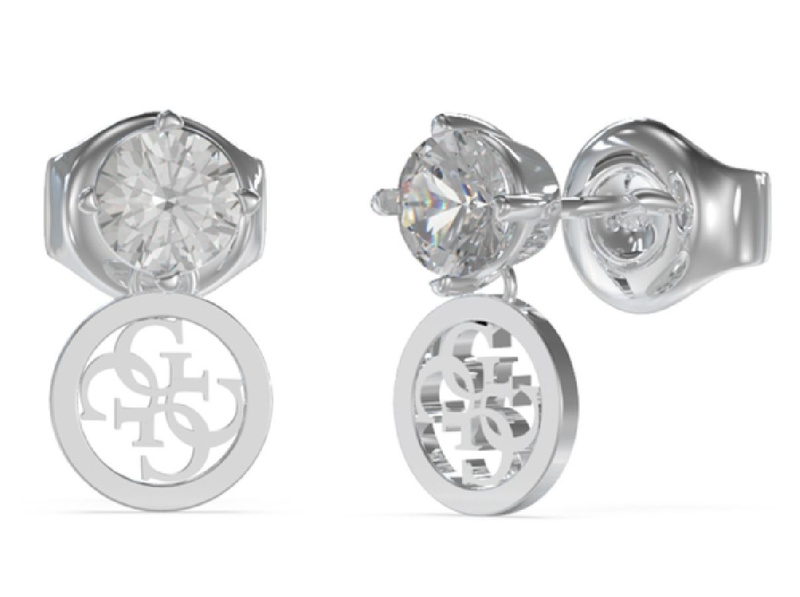 Biżuteria GUESS JUBE02154JWRH. Kolczyki, Kolor szary. Kobieta.