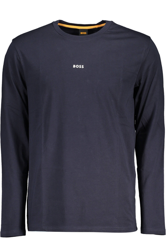 MĘSKI T-SHIRT Z DŁUGIM RĘKAWEM HUGO BOSS NIEBIESKI