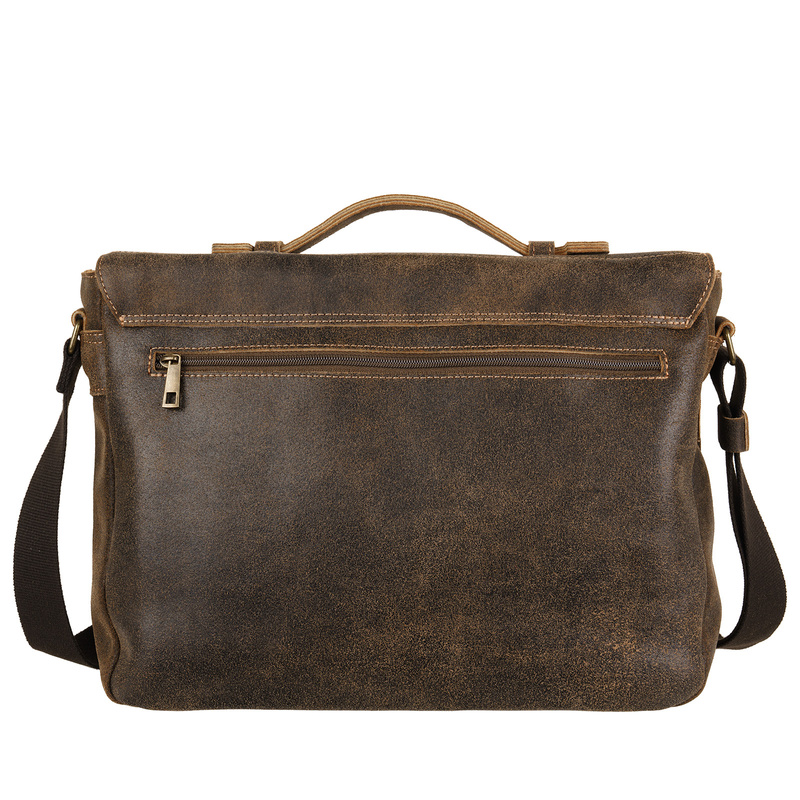 Torba męska Canaletto vintage brązowa skóra naturalna 14 cali TM258s235