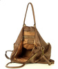 Duża torebka skórzana oversize style shopper bag - MARCO MAZZINI czekoladowy brąz