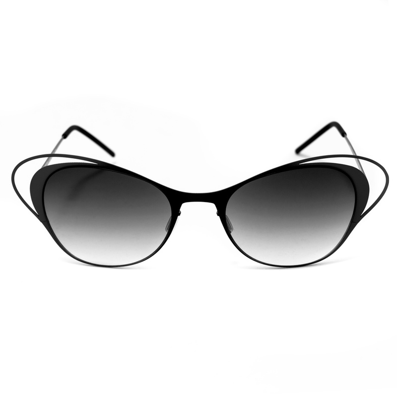 Okulary ITALIA INDEPENDENT 0219-009-071. Okulary przeciwsłoneczne, Kolor czarny. Kobieta.