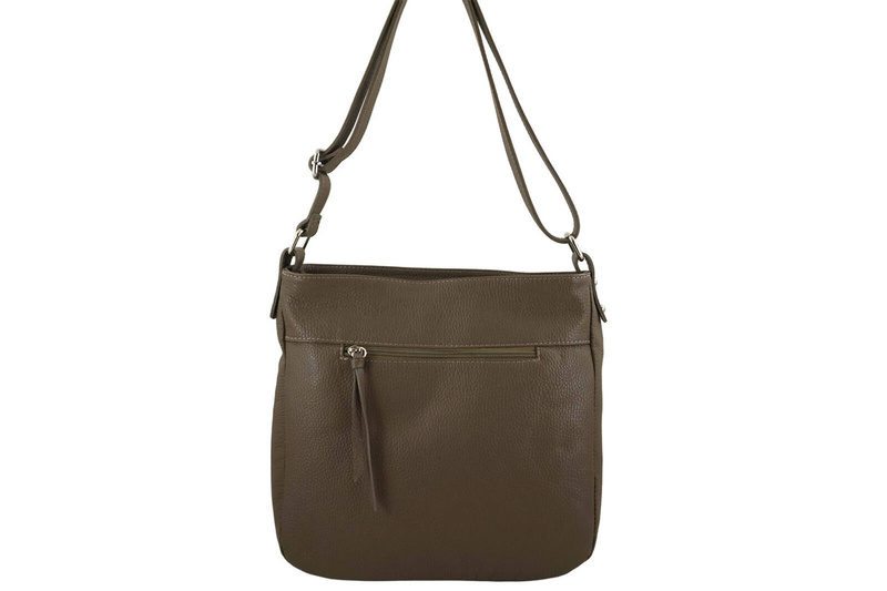 Torebka codzienna skórzana damska - Brązowa jasna