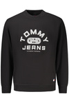 TOMMY HILFIGER MĘSKA CZARNA BLUZA Z ROZPIĘCIEM