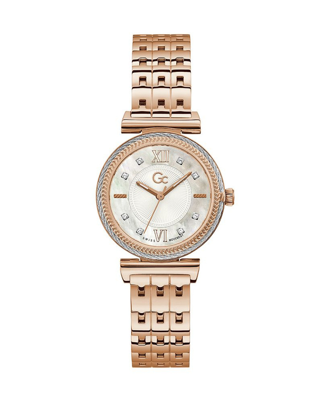 Zegarek GC Y88002L1MF. Kwarcowy, Kolor biały. Kobieta.