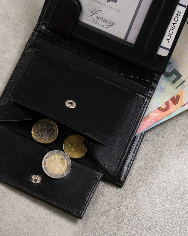 Cavaldi rozbudowany pionowy męski portfel skóra naturalna duży z RFID