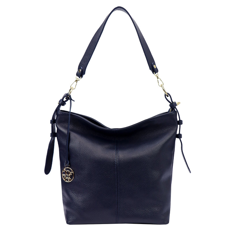 Gregorio pojemna damska torebka na ramię skóra naturalna shopperbag