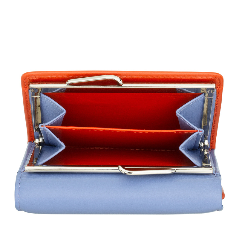 DUDU Damski skórzany stylowy kompaktowy portfel mała portmonetka