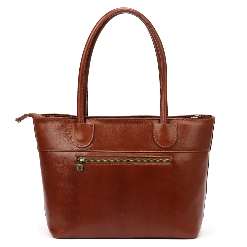 Skórzana duża elegancka damska shopperbag torebka na ramię Florence