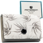 skóra naturalna + Damski portfel ze skóry ekologicznej Peterson PTN PX30-1-NPK