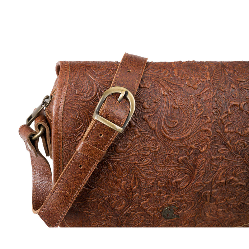 Torebka damska vintage z tłoczeniem Canaletto TD624s300t4