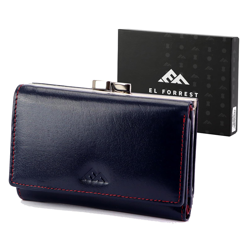 Skórzany damski portfel EL FORREST 579-340 RFID