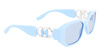 Okulary KARL LAGERFELD KL6085S-450. Okulary przeciwsłoneczne, Kolor niebieski. Kobieta.