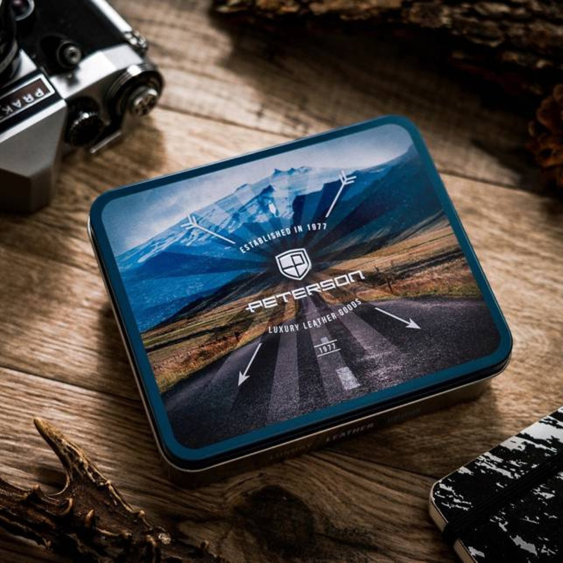 Skórzany męski portfel Peterson PTN 304G HUNTER