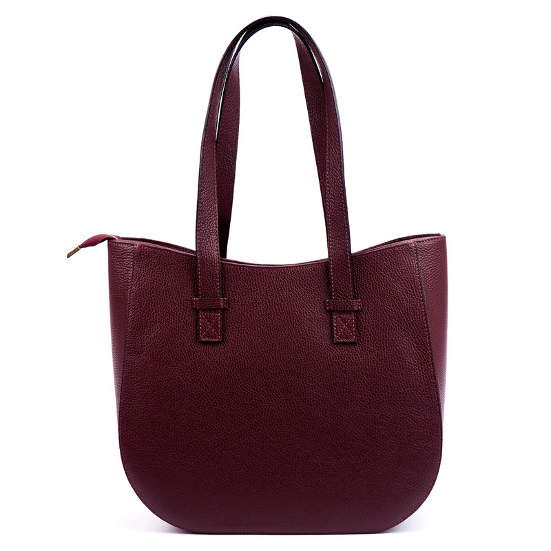 Elegancka Skórzana damska shopperbag torebka na ramię Gregorio z kieszenią