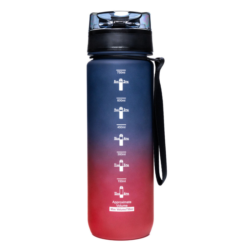 Czerwono-fioletowy, tritanowy bidon na wodę wolny od BPA - Peterson