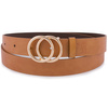 Skórzany pasek damski do spodni sukienki koła klasyczny camel Beltimore B09 : Rozmiar pasków - r.80-95 cm