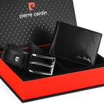 Portfel i pasek męski zestaw marki Pierre Cardin