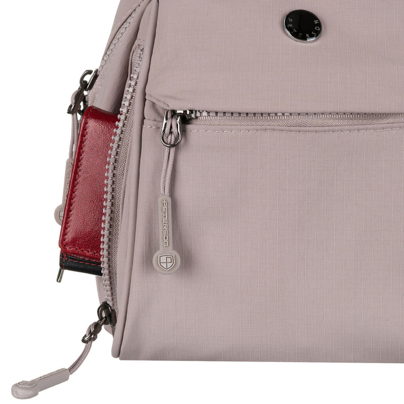 Miejski plecak damski z poliestru w modnym kolorze lila - Peterson