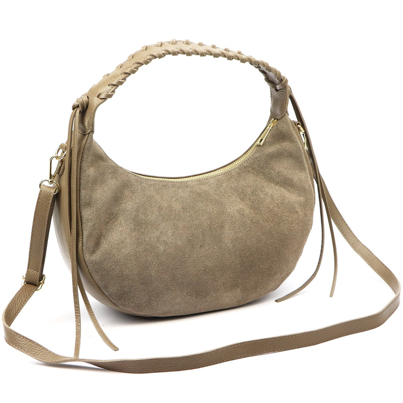 Vera Pelle damska listonoszka torebka na ramię skóra naturalna kieszenie