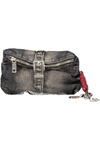 Czarna torebka damska Desigual Half Logo Denim Clutch Micro