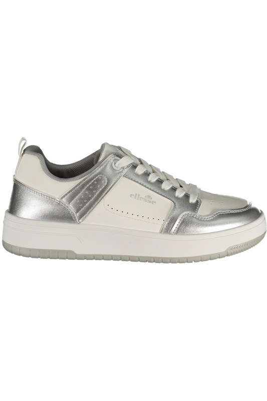 Białe sneakersy damskie Ellesse Sandy 003 – srebrne detale