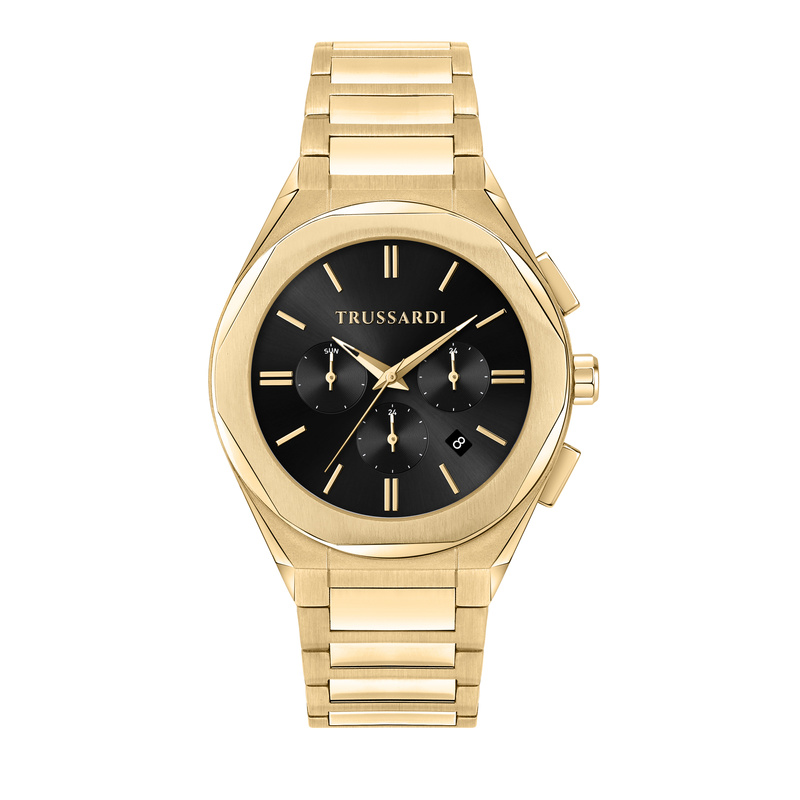 Zegarek TRUSSARDI R2453156001. Kwarcowy, Kolor czarny. Mężczyzna.