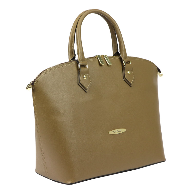 Duża Damska torebka na ramię shopperbag ze skóry naturalnej Pierre Cardin