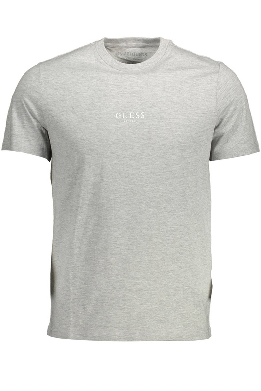 KOSZULKA Z KRÓTKIM RĘKAWEM GUESS JEANS MĘSKA SZARA