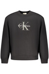 CALVIN KLEIN MĘSKA CZARNA BLUZA Z ROZPINANYM NA ZAMEK