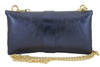 Torebka kopertówka metalizowana - Granatowa