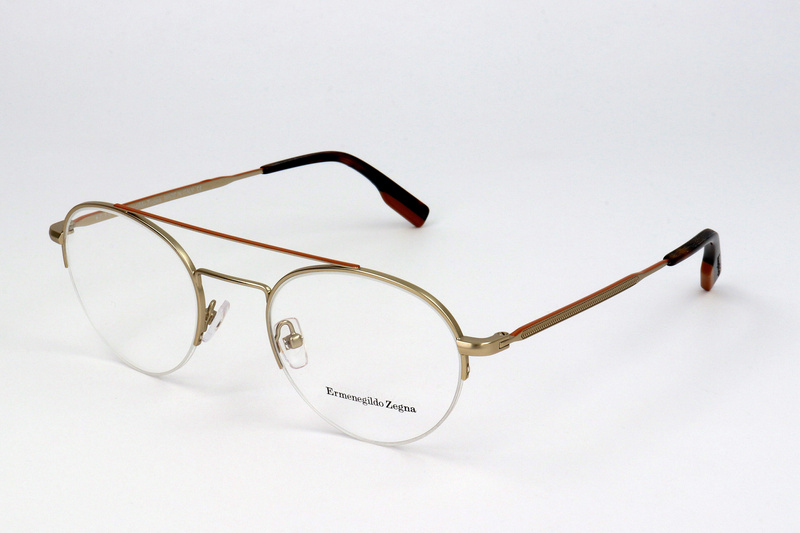 Okulary ERMENEGILDO ZEGNA EZ5131-32. Okulary, Kolor złoty. Mężczyzna.