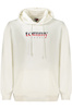 TOMMY HILFIGER M�SKA BLUZA Z ROZPINANYM NA ZAMEK BIA�A