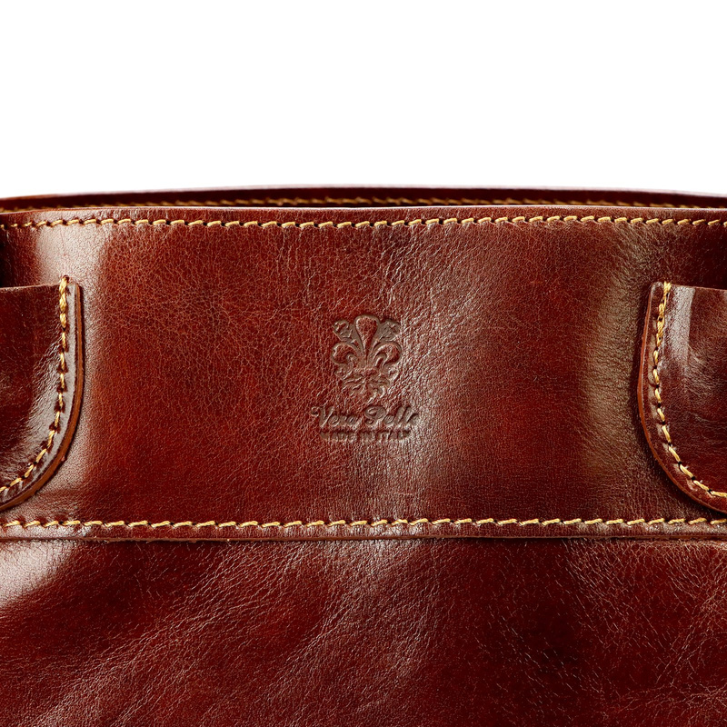 Skórzana duża elegancka damska shopperbag torebka na ramię Florence