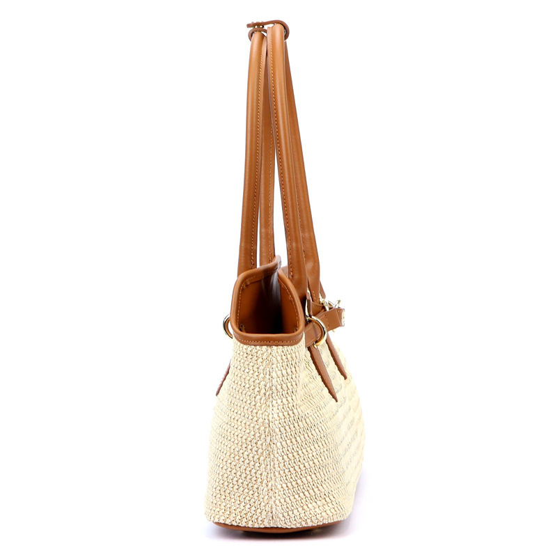 Vera Pelle damska listonoszka len skóra naturalna torebka na ramię