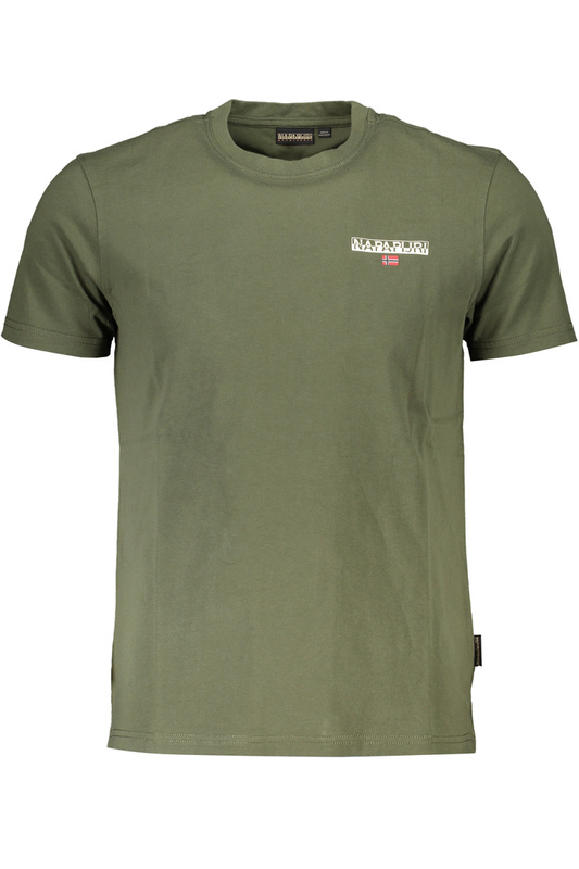 ZIELONY T-SHIRT MĘSKI Z KRÓTKIM RĘKAWEM NAPAPIJRI
