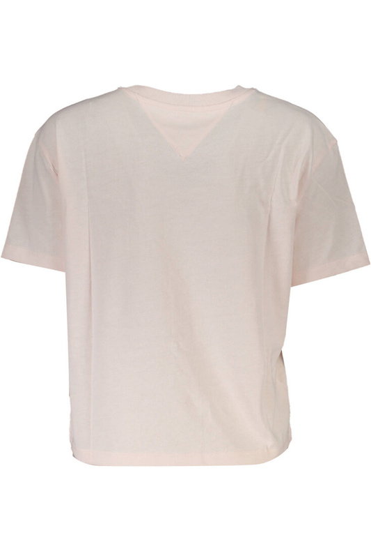DAMSKI T-SHIRT Z KRÓTKIM RĘKAWEM TOMMY HILFIGER RÓŻOWY