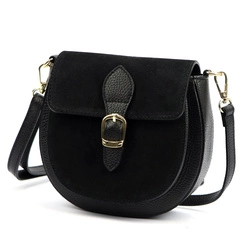 Stylowa Półokrągła damska listonoszka torebka przez ramię z kieszenią Luka