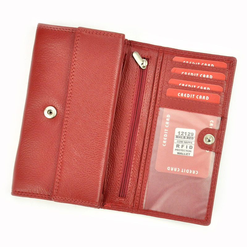 Skórzany damski portfel Money Kepper 12129 RFID