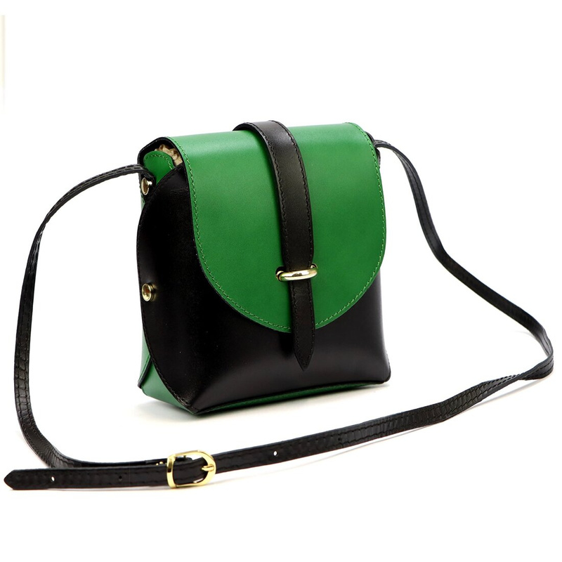 Gregorio damska listonoszka skora naturalna torebka z klapą na ramię