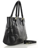 Torebka do ręki kuferek genuine leather made in italy - MARCO MAZZINI czarny