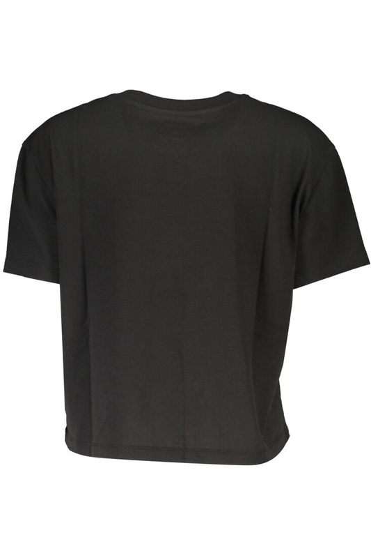 DAMSKI T-SHIRT Z KRÓTKIM RĘKAWEM TOMMY HILFIGER CZARNY