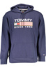 NIEBIESKA BLUZA MĘSKA TOMMY HILFIGER BEZ ZAMKA