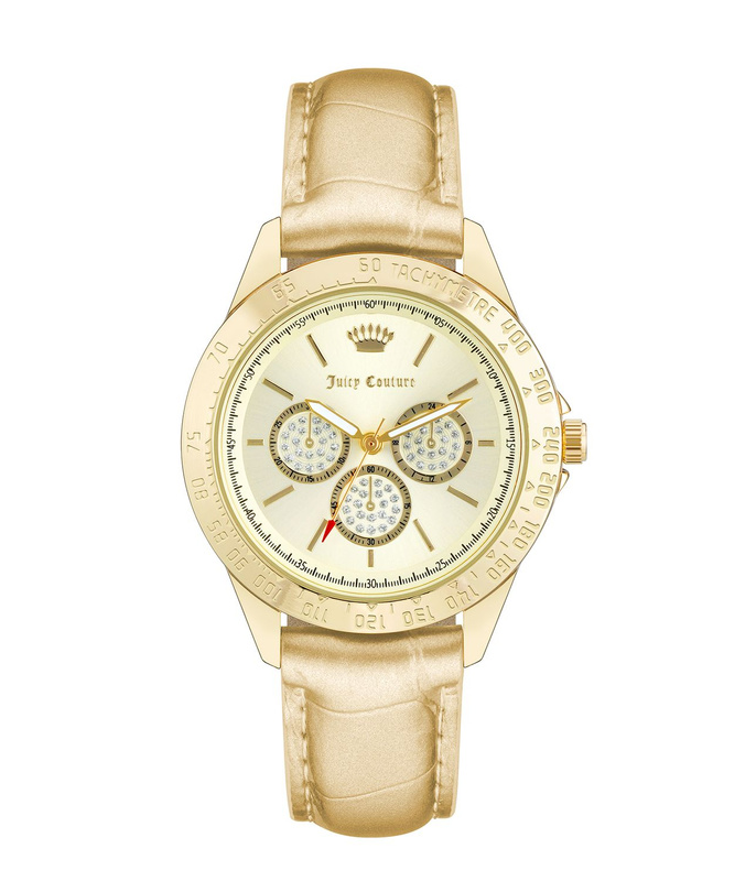 Zegarek JUICY COUTURE JC1220GPGD. Kwarcowy, Kolor beżowy. Kobieta.